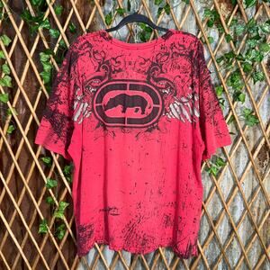 Vintage Y2K ECKO UNLTD. MMA grunge aop rhino 2000s t-shirt
